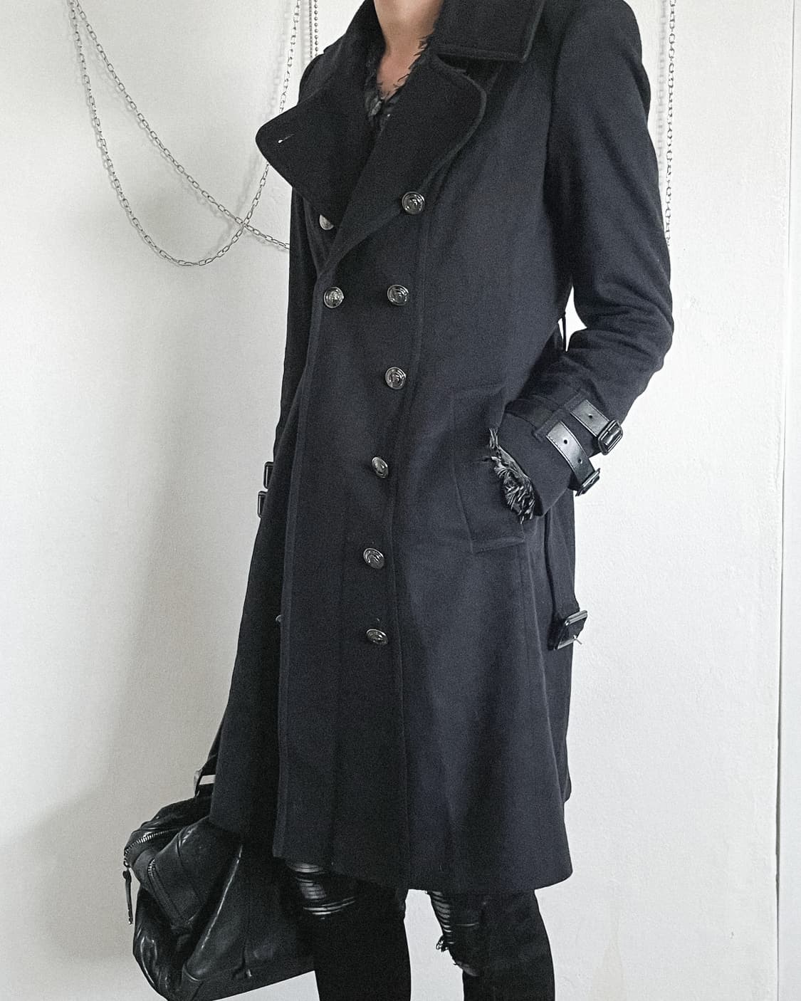 버버리 프로섬 레더슬리브버클 나폴레옹 롱코트 상품이미지1