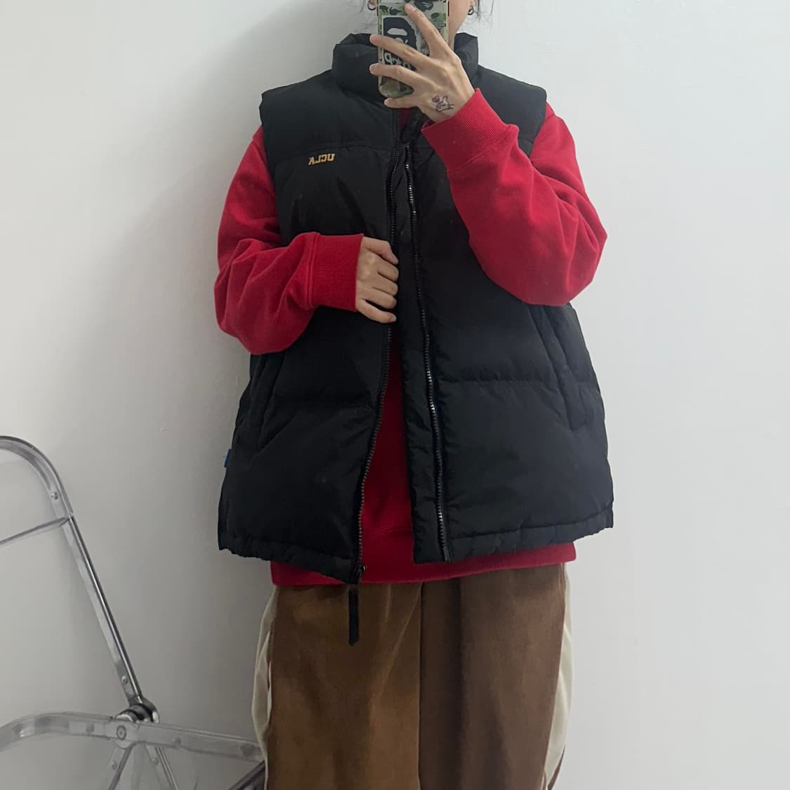 UCLA 덕다운 오리털 패딩 조끼 상품이미지2