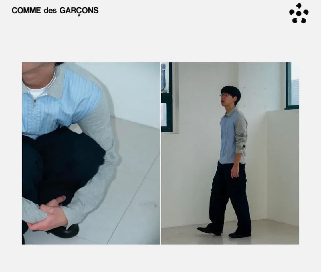 꼼데가르송 집업 셔츠 상품이미지5