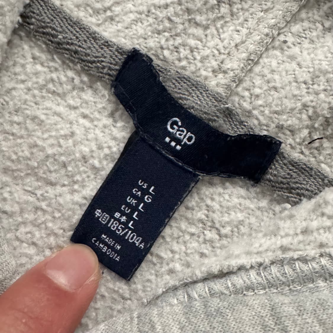 GAP 갭 오리지널 후드티 L 상품이미지4