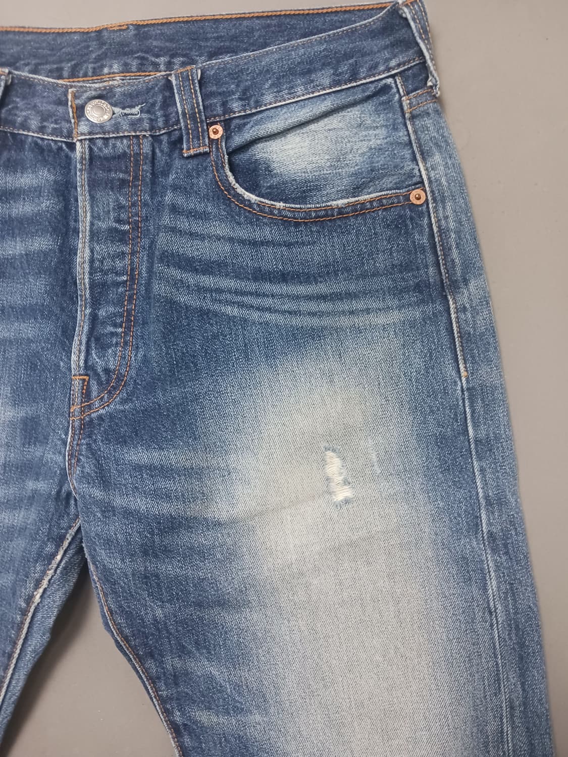 [32] 리바이스 501 빈티지워싱 오리지널 스트레이트진 청바지 상품이미지4
