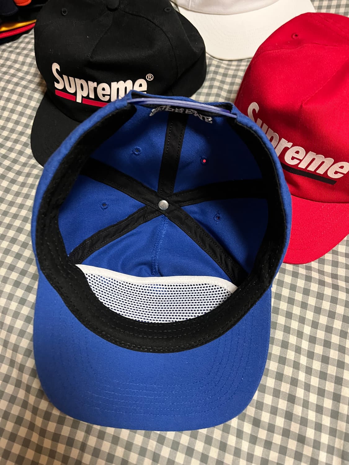 슈프림 언더라인 스냅백 블루 상품이미지2