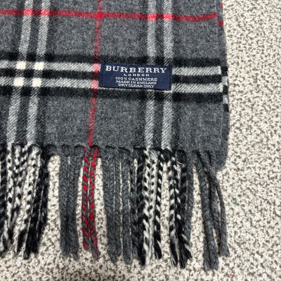 [택포,캐시미어100] 버버리 노바체크 머플러 목도리 [A] 상품이미지2
