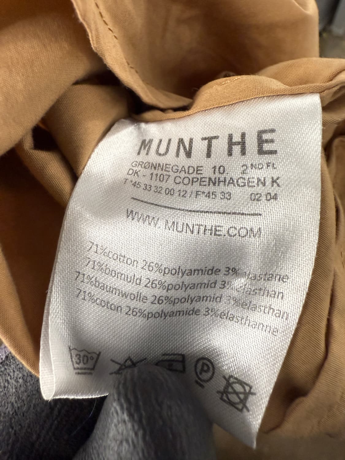 MUNTHE 투톤 셔츠 34사이즈 상품이미지5