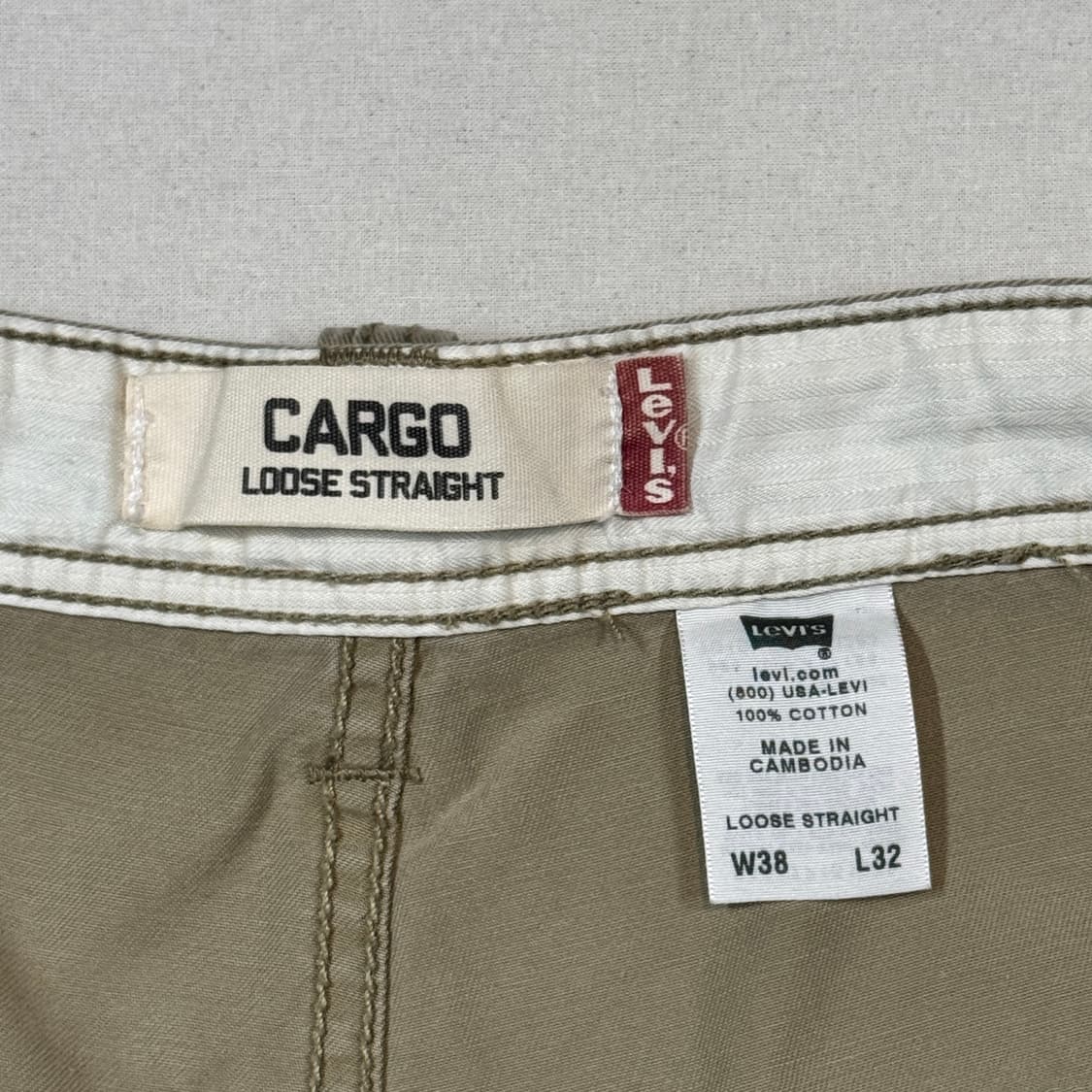 40inch) 리바이스 카고 팬츠 카고 바지 면바지 상품이미지10