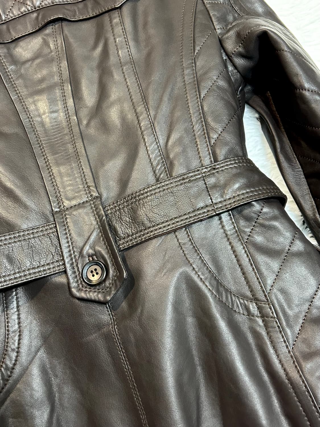 lambskin rabbit fur detailed jacket 상품이미지5