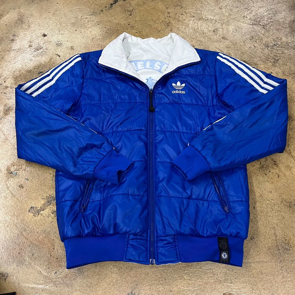 아디다스 첼시 흰파 양면 리버시블 숏패딩 100 상품이미지5