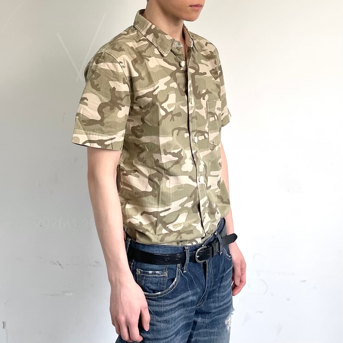 꼼데가르송 옴므플러스 카모 셔츠 상품이미지1