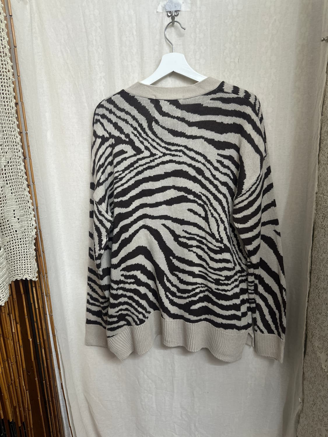 antiqua zebra cardigan 상품이미지2