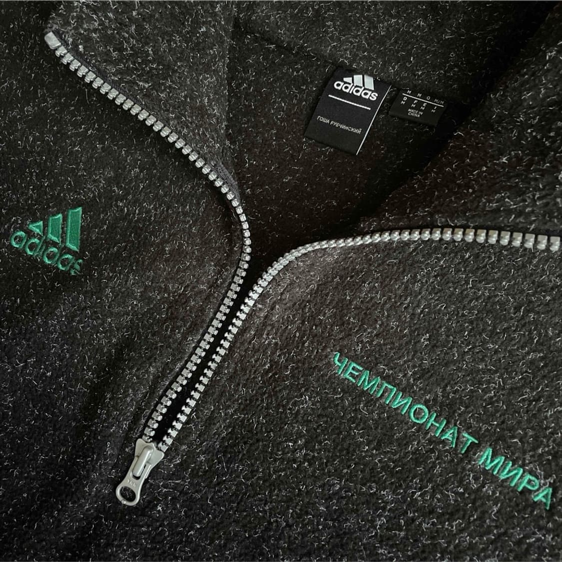 [S] 새상품) 아디다스 고샤 루브친스키 후리스 반집업 아노락 블랙  상품이미지2