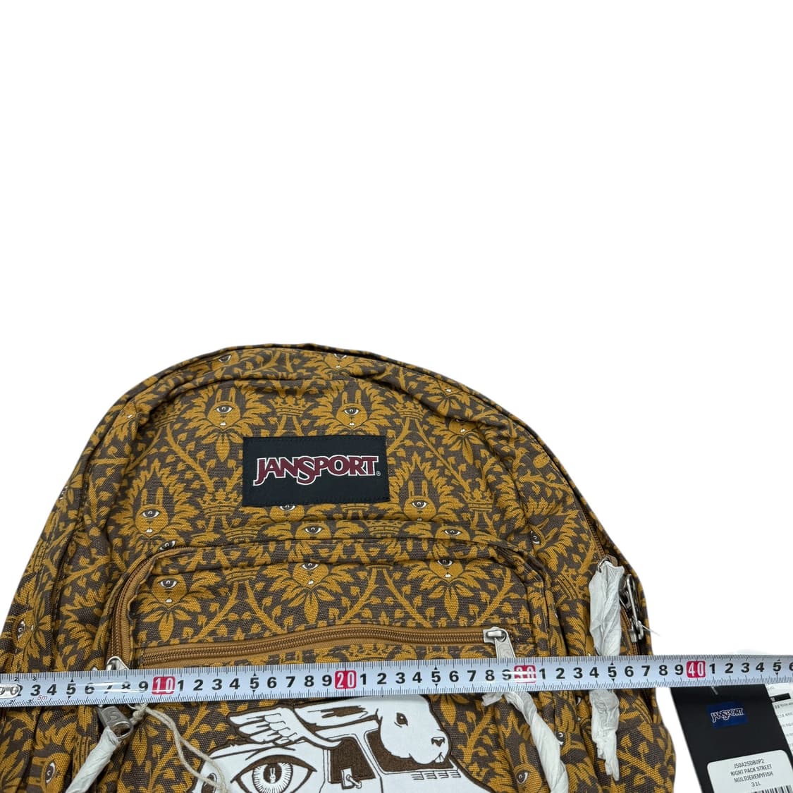 잔스포츠 빈티지 Y2K 패턴 라이트팩 백팩 가방 브라운 상품이미지5