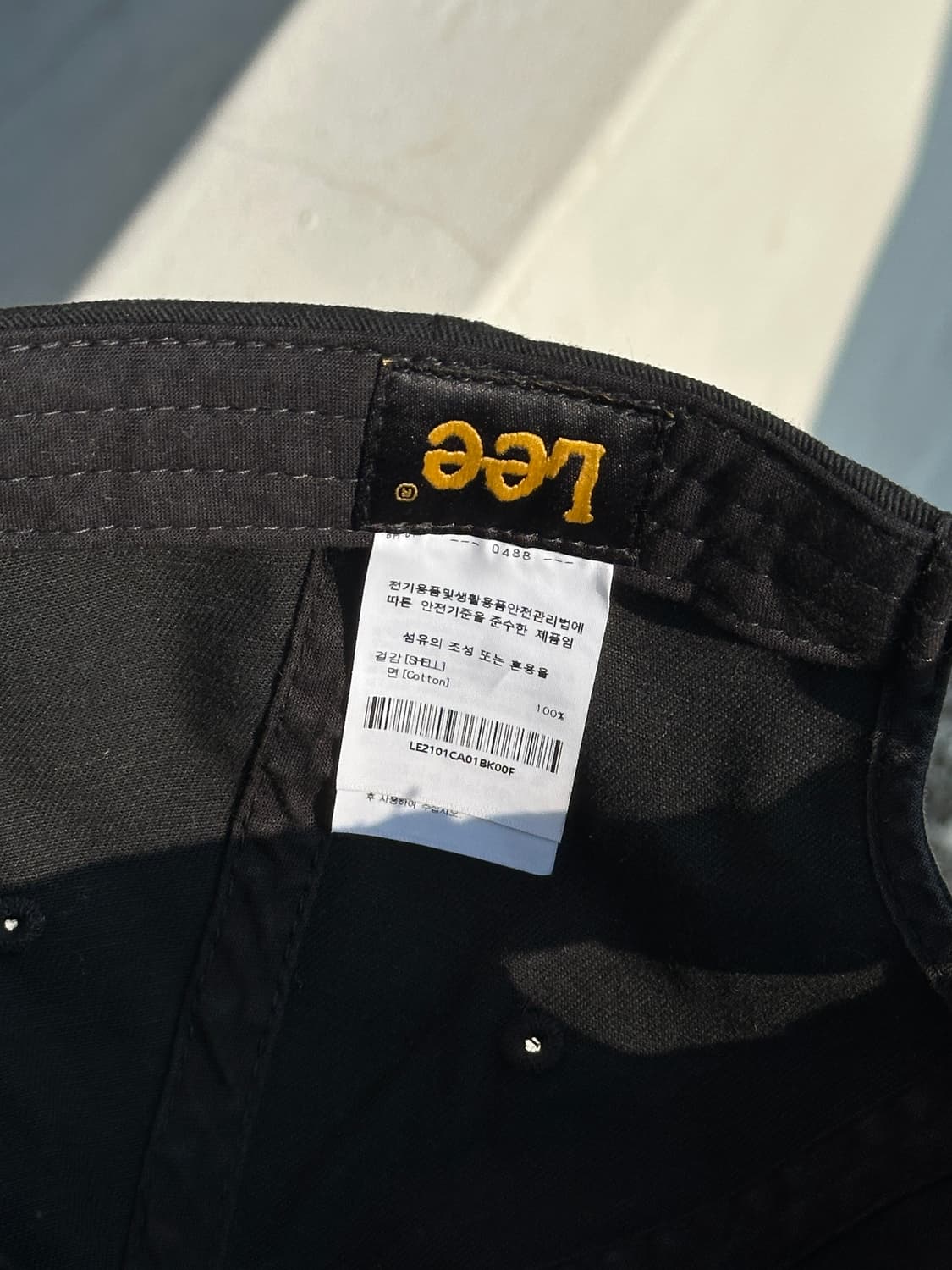 [F] Lee 리 로고 블랙 볼캡 모자 상품이미지7