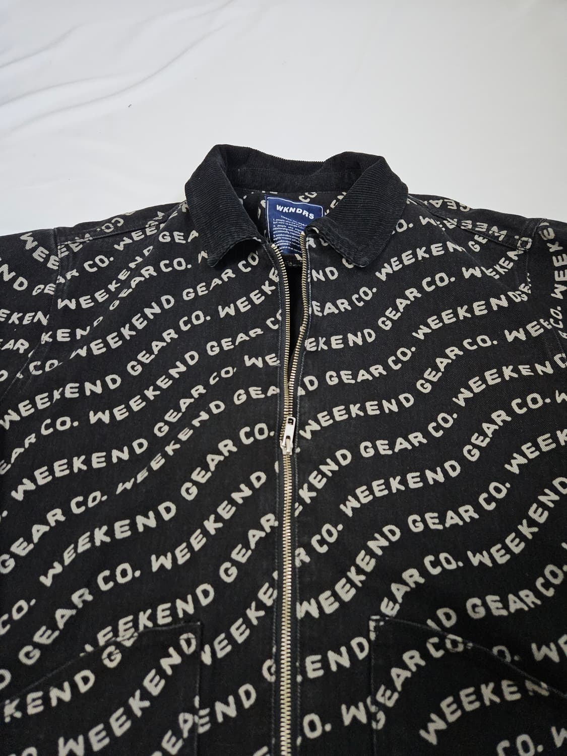 위켄더스 WAVY 데님자켓 워크 코튼 블루종 M 상품이미지2