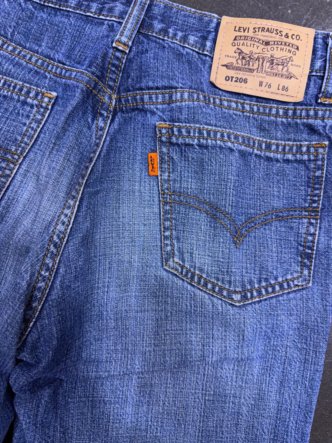 리바이스 OT206 레귤러 스트레이트핏 빈티지 워싱 데님팬츠 30 상품이미지7