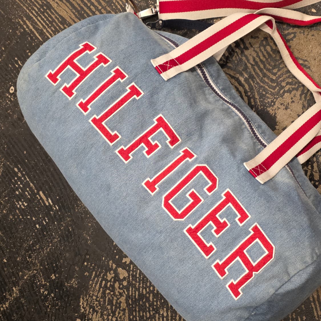 R) 타미힐피거 데님 더플백 보스턴백 상품이미지4