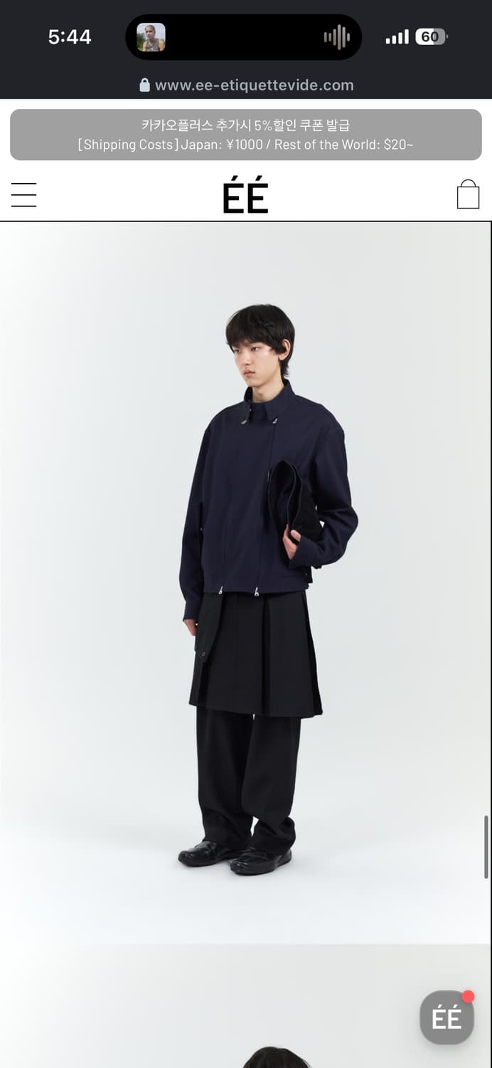 BELTED POCKET LAYERED SKIRT PANTS BLACK 상품이미지2