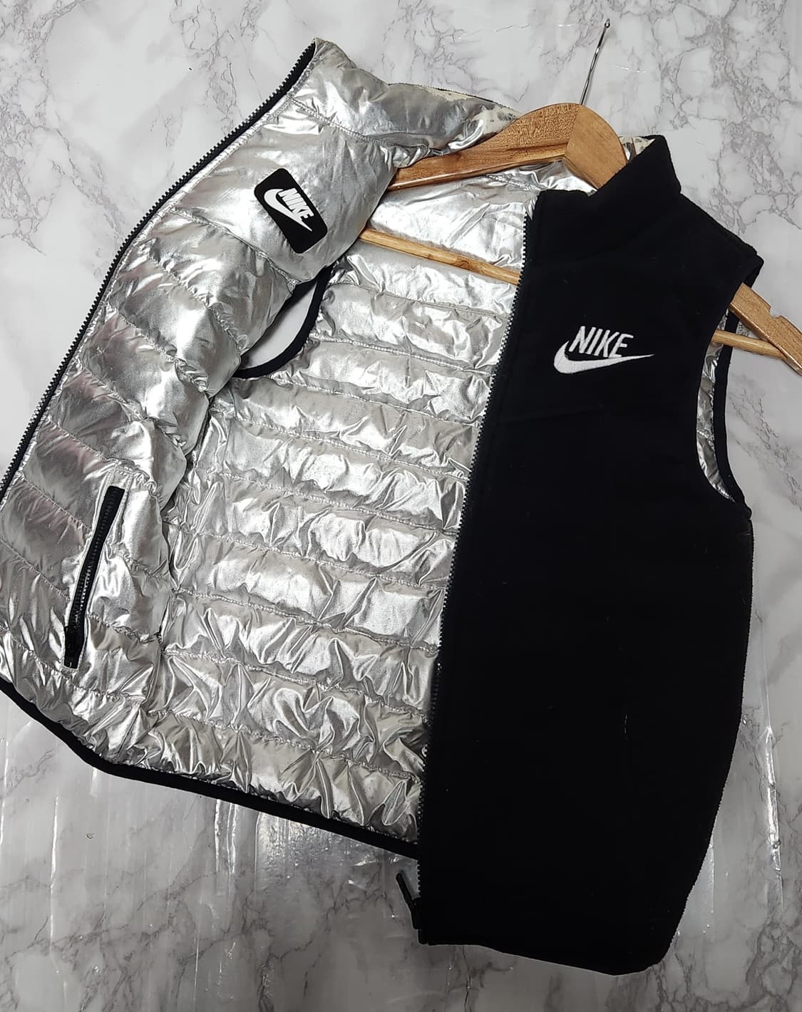 나이키 양면 패딩 조끼 은갈치 조끼 자켓 상품이미지2