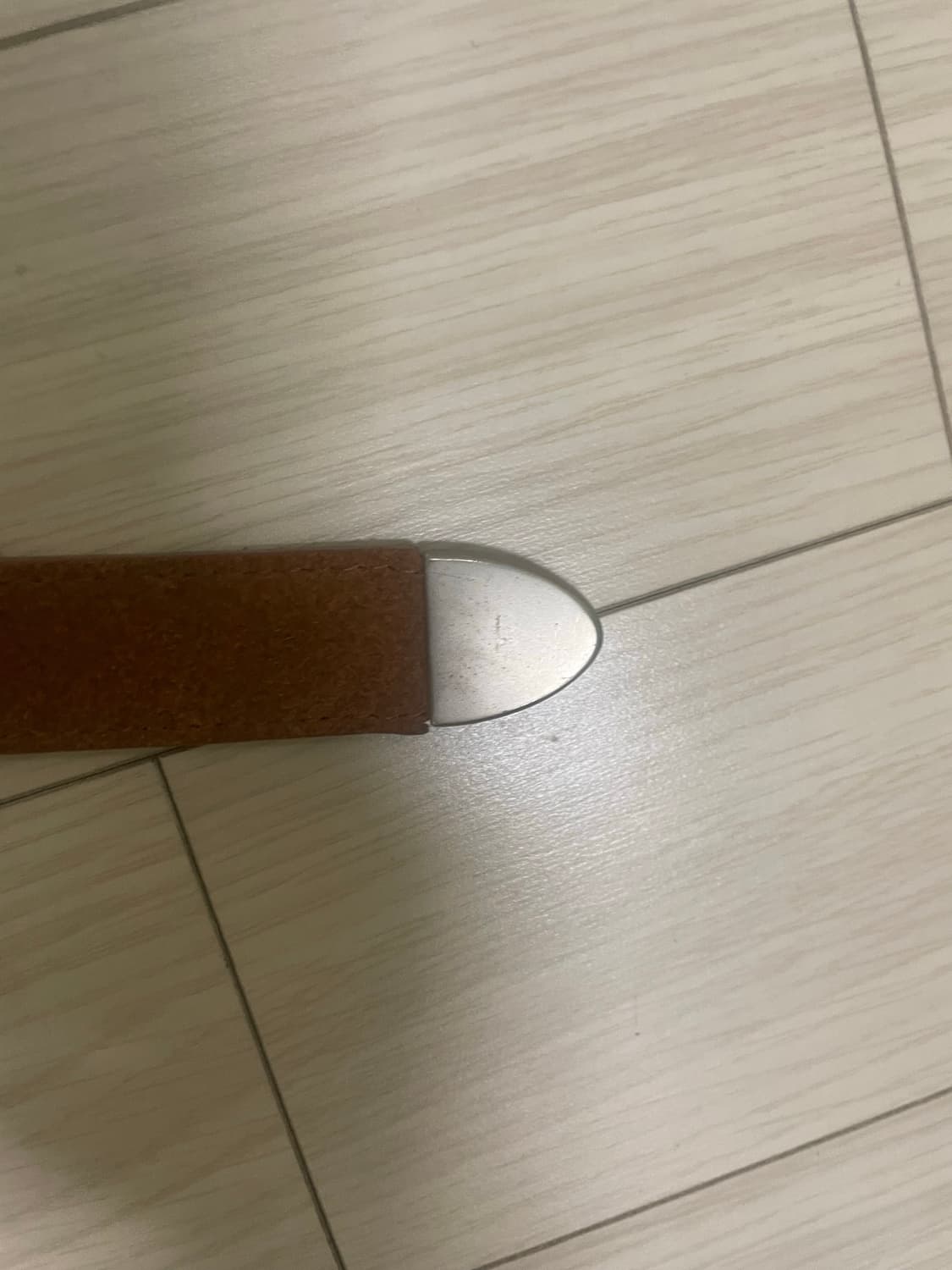 WESTERN LEATHER BELT SUEDE BROWN 상품이미지3