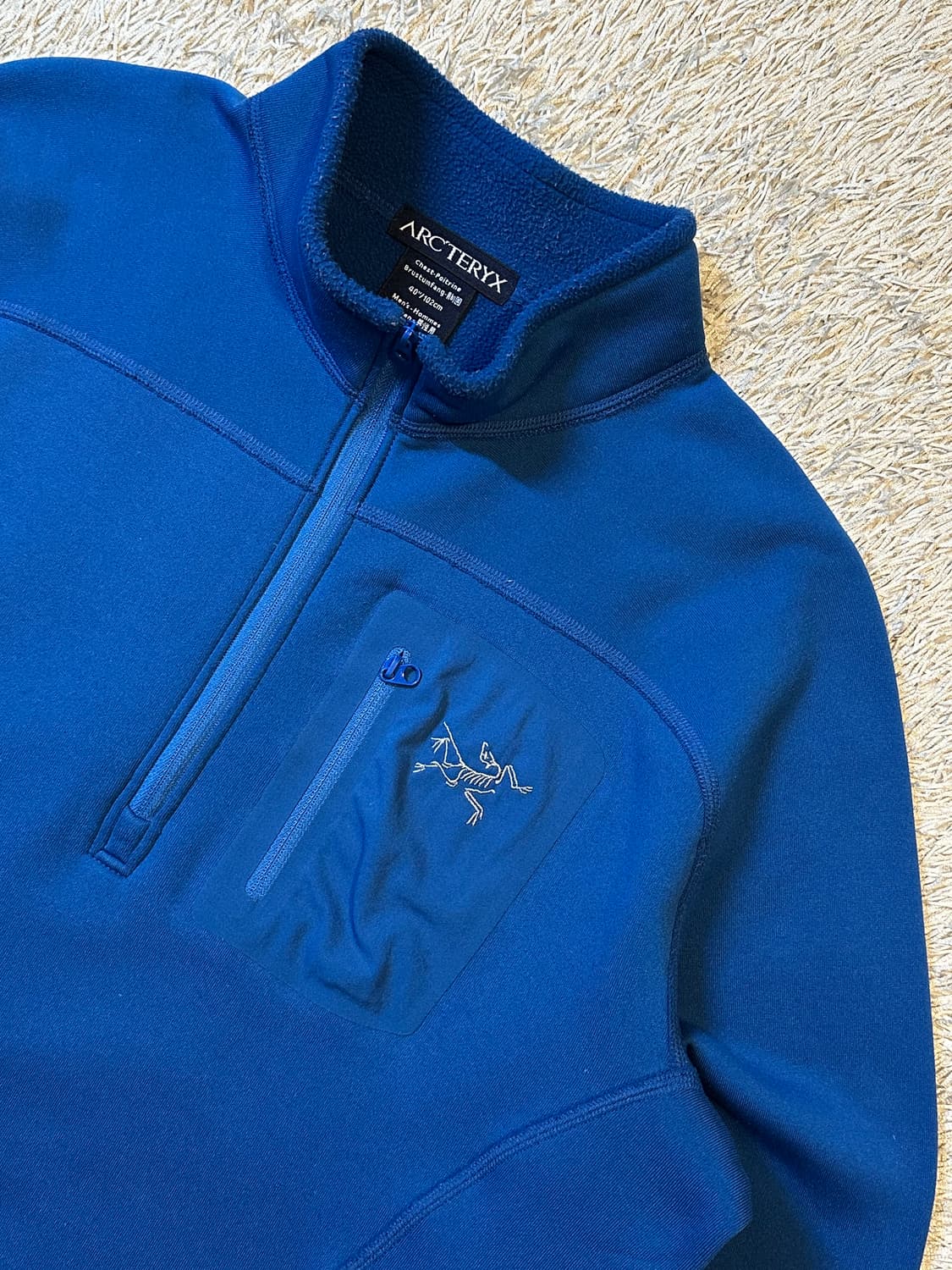 아크테릭스 ARC'TERYX 소프트쉘 폴라텍 하프 반집업 블루 상품이미지2