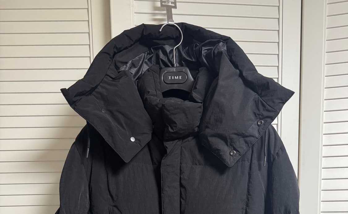 23FW 삼성물산 비이커 카라코람느낌 패딩 블랙 100~105 상품이미지2