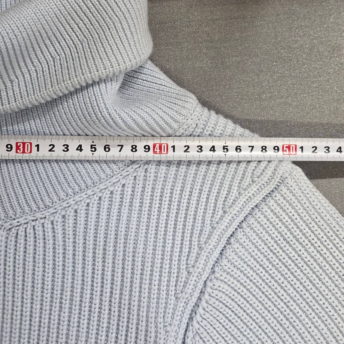 36) 자크뮈스 라 마이유 리소울 더블 칼라 스웨터 라이트블루 상품이미지6