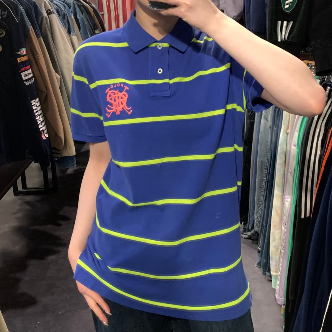 [IM] 폴로 랄프로렌 반팔 피케 셔츠 블루 상품이미지2