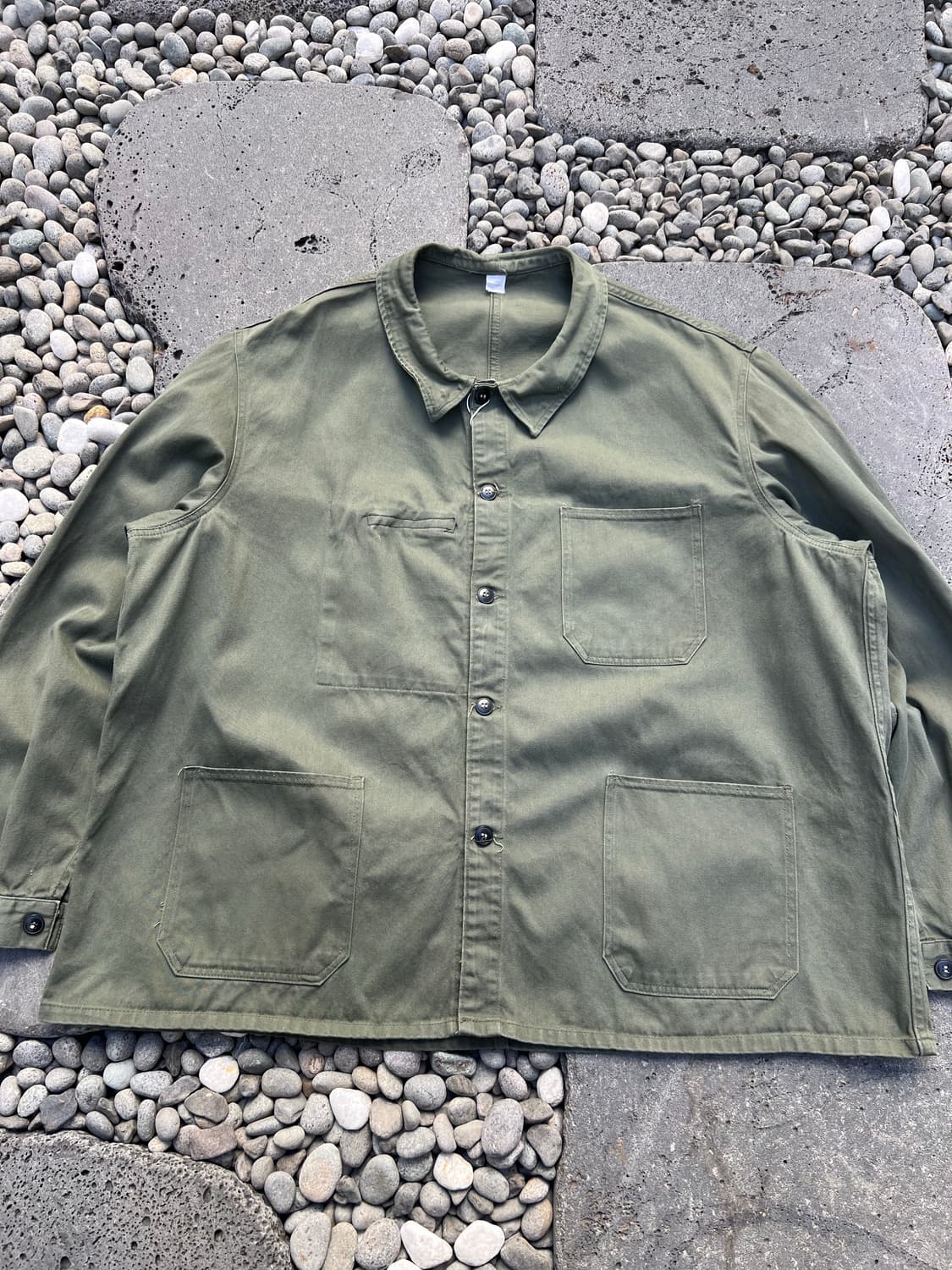 (BIGSIZE)(OLIVEGREEN)OLD FRENCH 프렌치워크자켓 상품이미지3