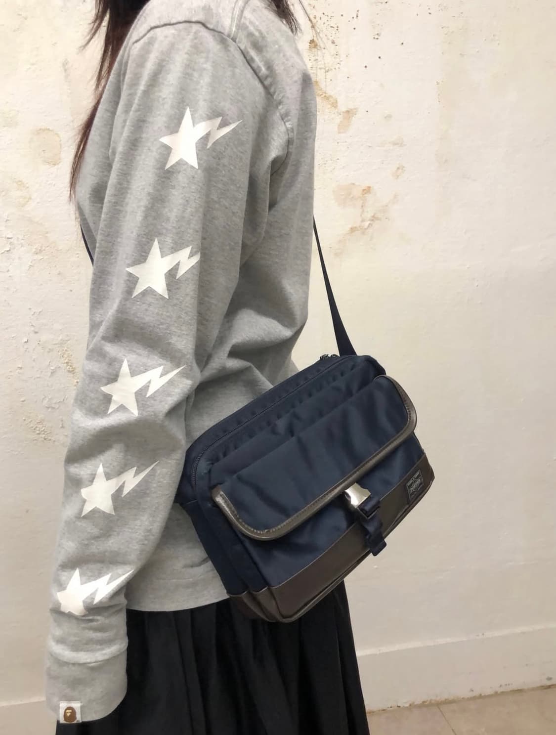 니고시절!!) 에이프 스타 롱슬리브 티셔츠 베이프 상품이미지1