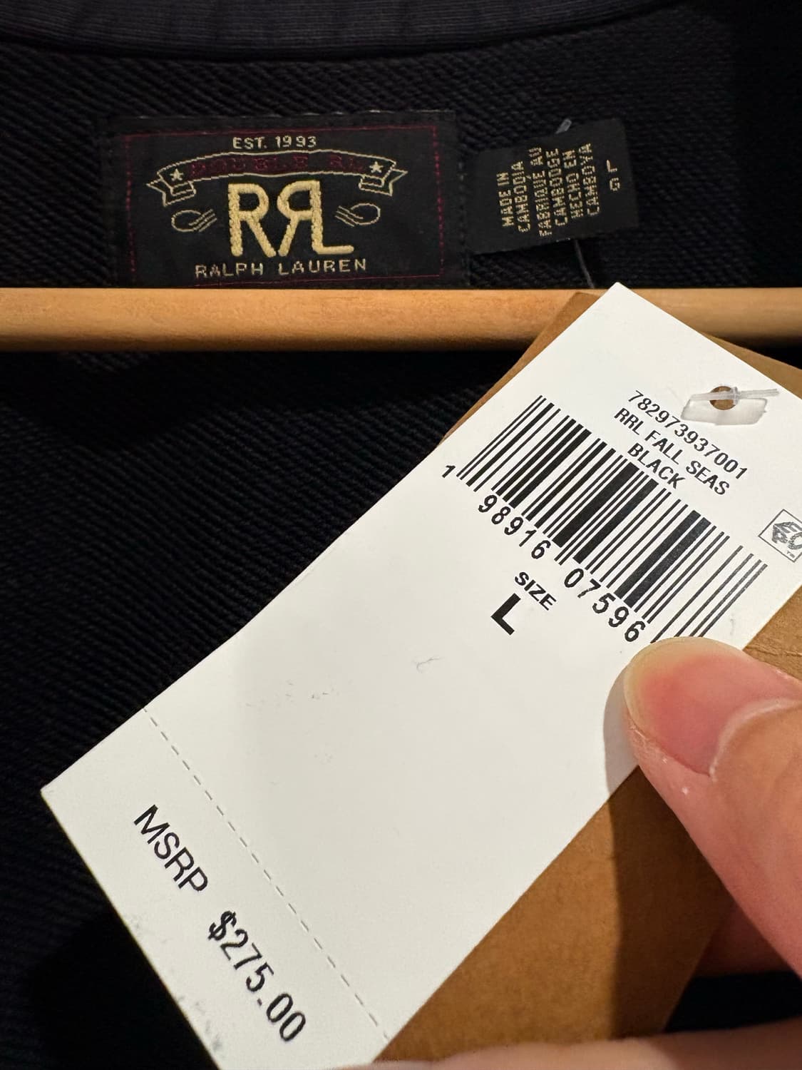 RRL 프렌치 테리 쿼터집업 풀오버 상품이미지3