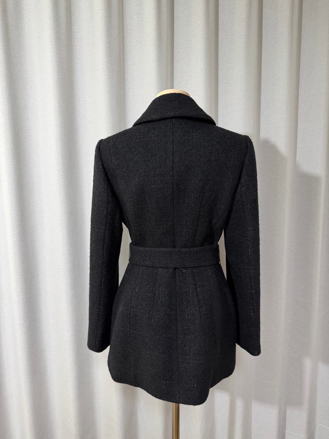 에고이스트 테일러드 카라 벨티드 자켓 (제트 블랙) - 미착용 새상품 상품이미지3