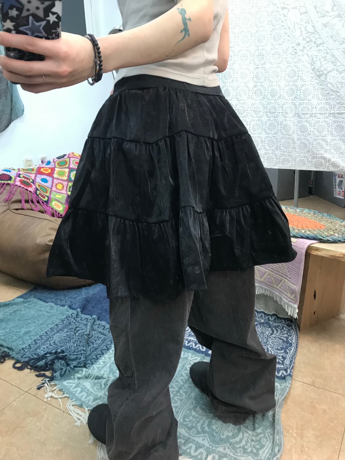 Tyche 티케 여성 캉캉 미디스커트  상품이미지2