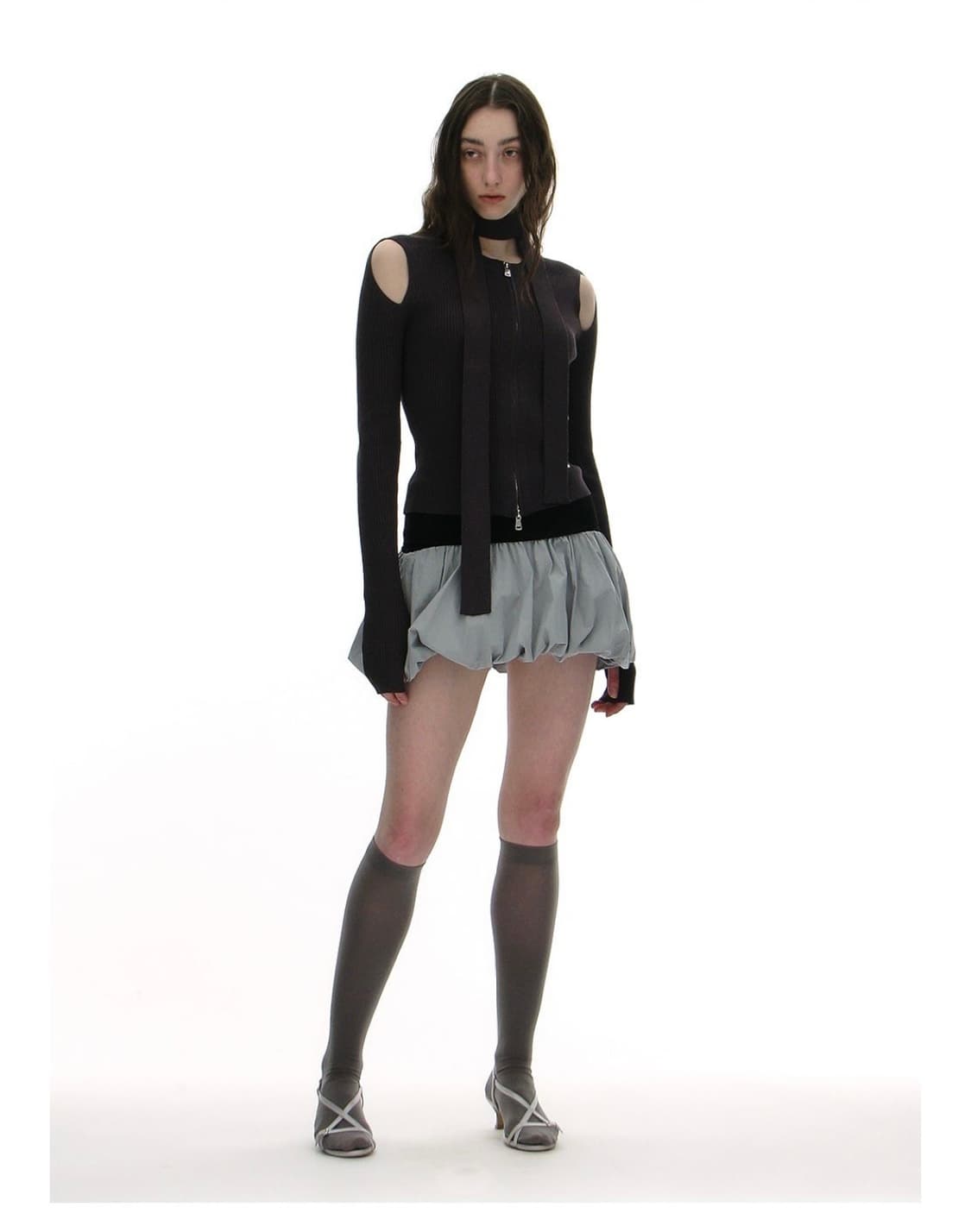 파르티멘토 우먼 퍼프 스커트 스카이 상품이미지4