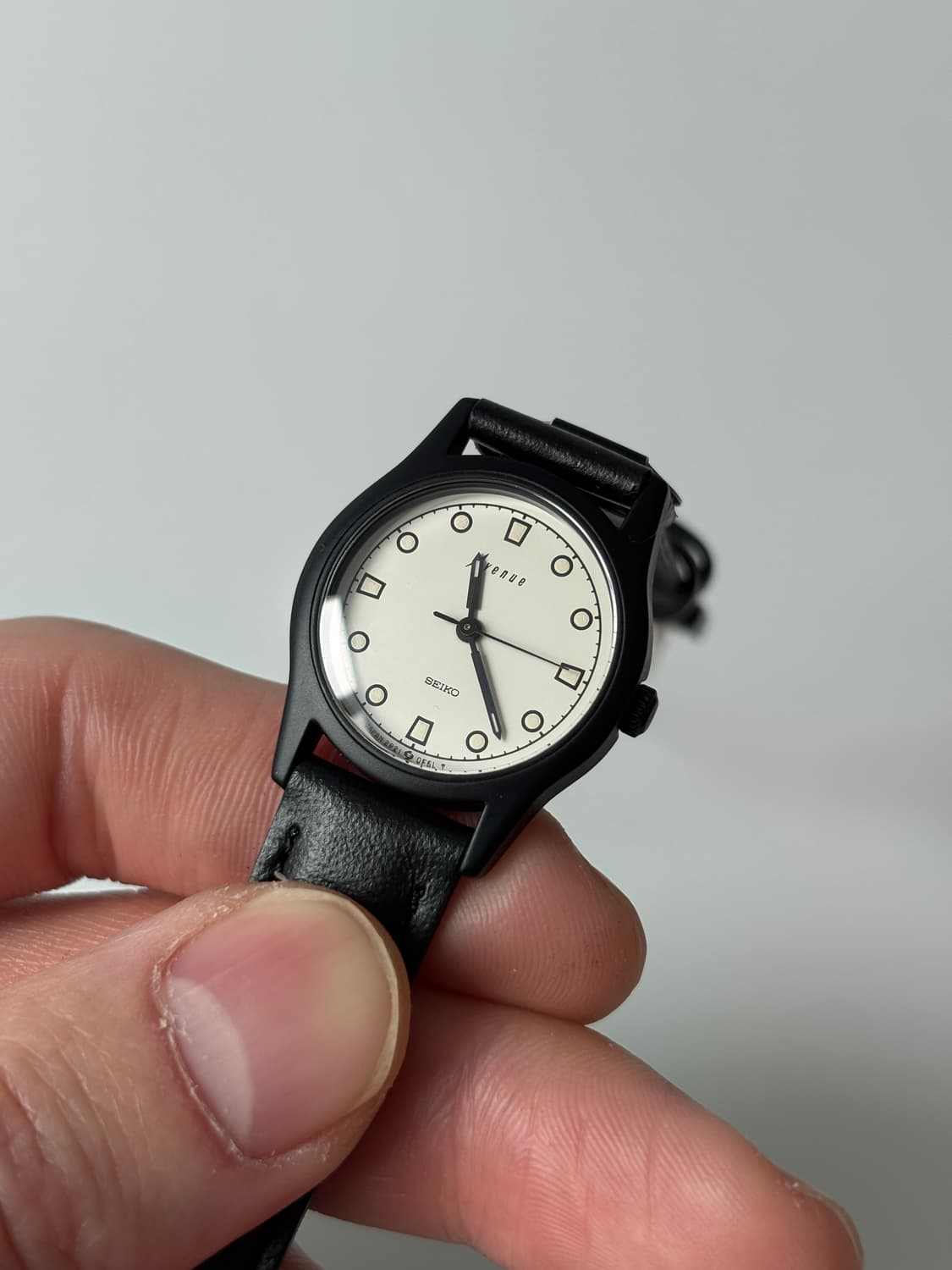 세이코 1980년대 Avenue 블랙 쿼츠 여성 데드스탁 상품이미지3