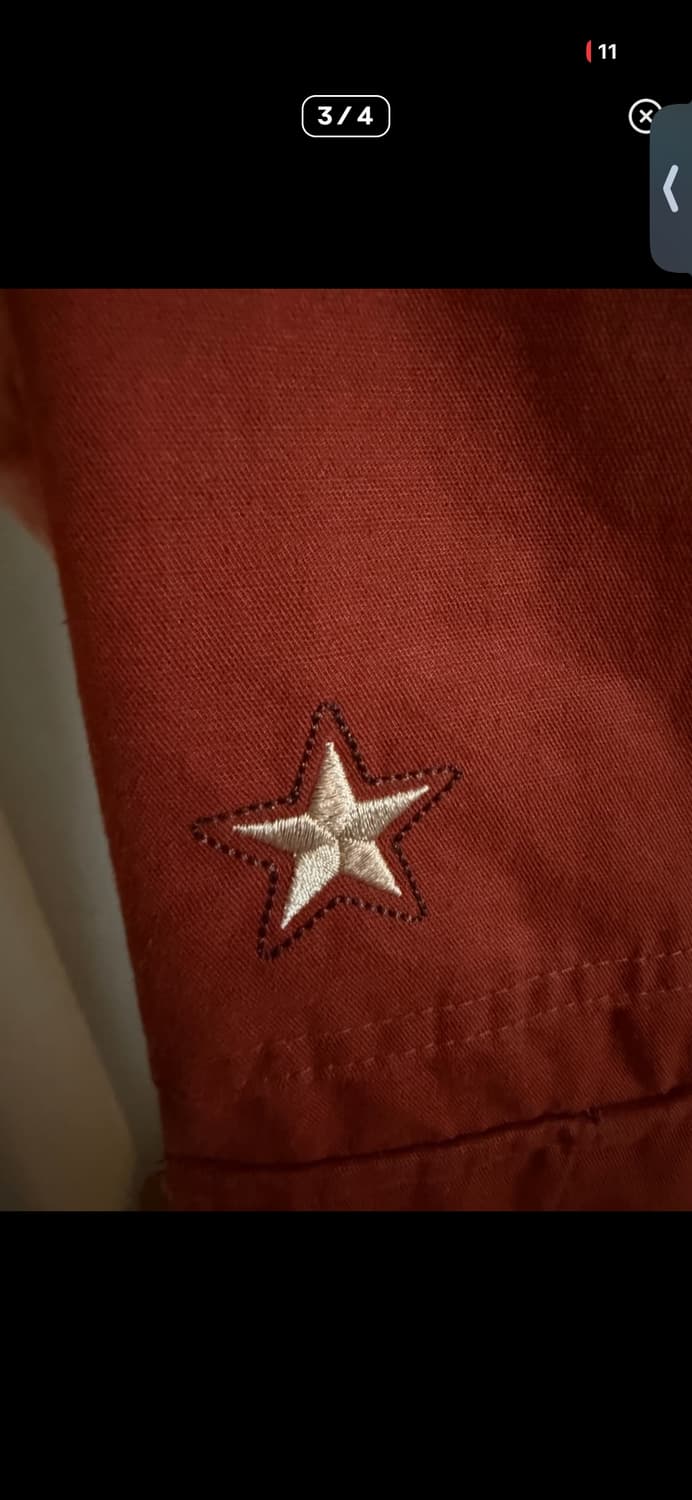 해칭룸 VTG Star Fatigue Pants Washed Red 상품이미지3