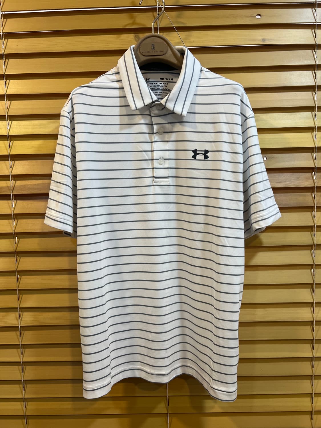 언더아머 남성 그레이스트라이프 기능성반팔티셔츠 골프티셔츠 상품이미지2