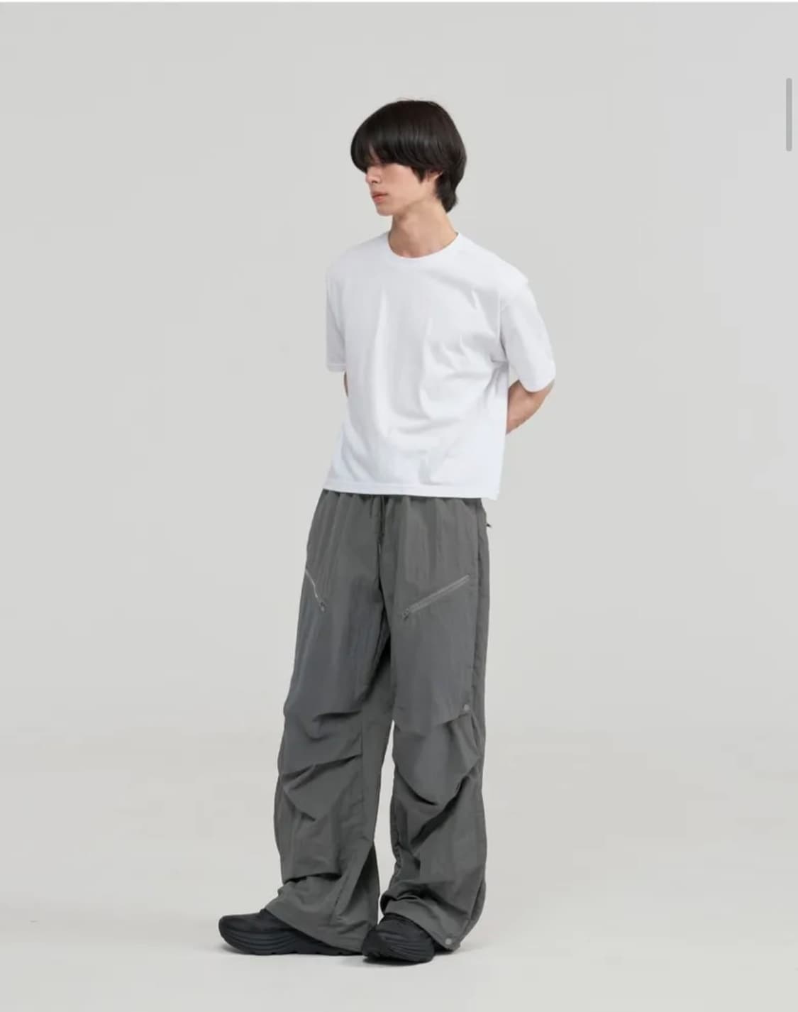 CTR X 주앙옴므 더블 레이어드 나일론 팬츠 (그레이) M 상품이미지3