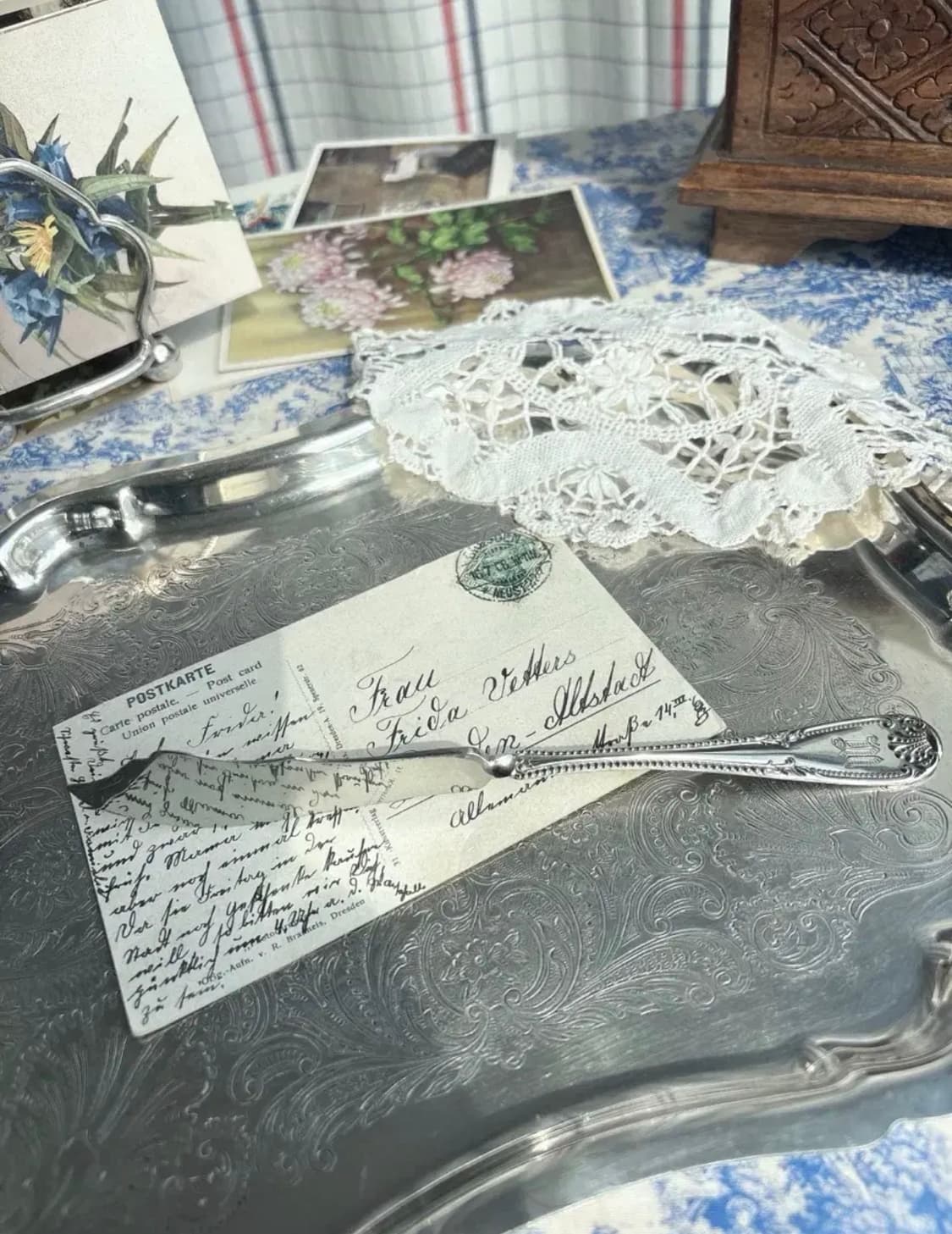 앤틱 실버플레이트 마스터 버터나이프 상품이미지3