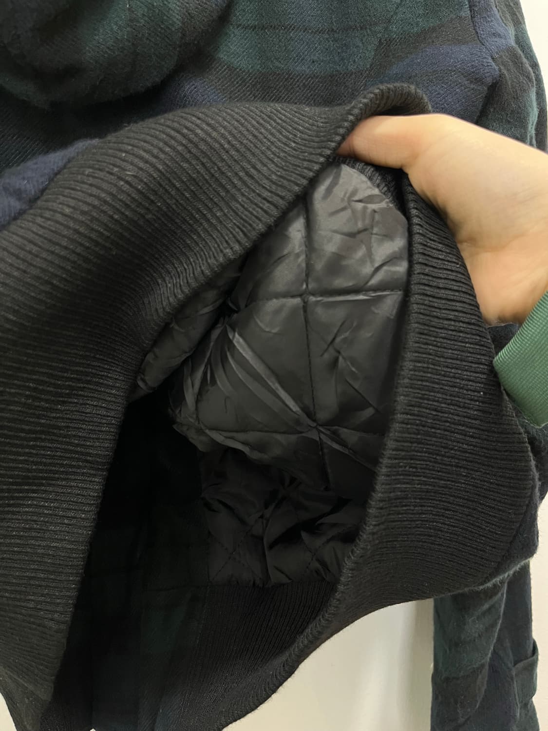 In the attic 일본 빈티지 락펑크 체크 떡볶이 숏코트 상품이미지9