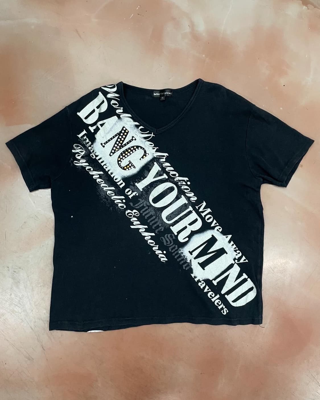  y2k lettering cubic Half T-shirt 상품이미지4