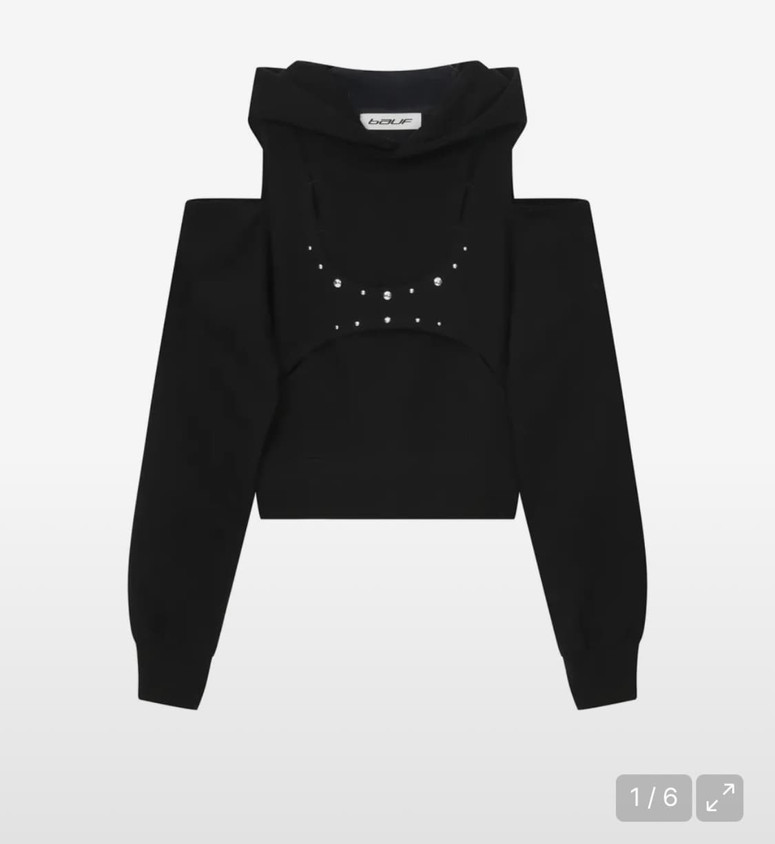 BAUF 바우프 컷아웃 후드티 상품이미지1