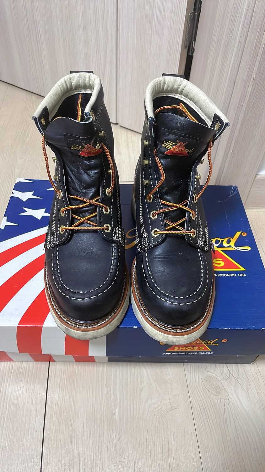 Thorogood 쏘로굿 목토 워커 블랙 7 D 250 255 상품이미지1