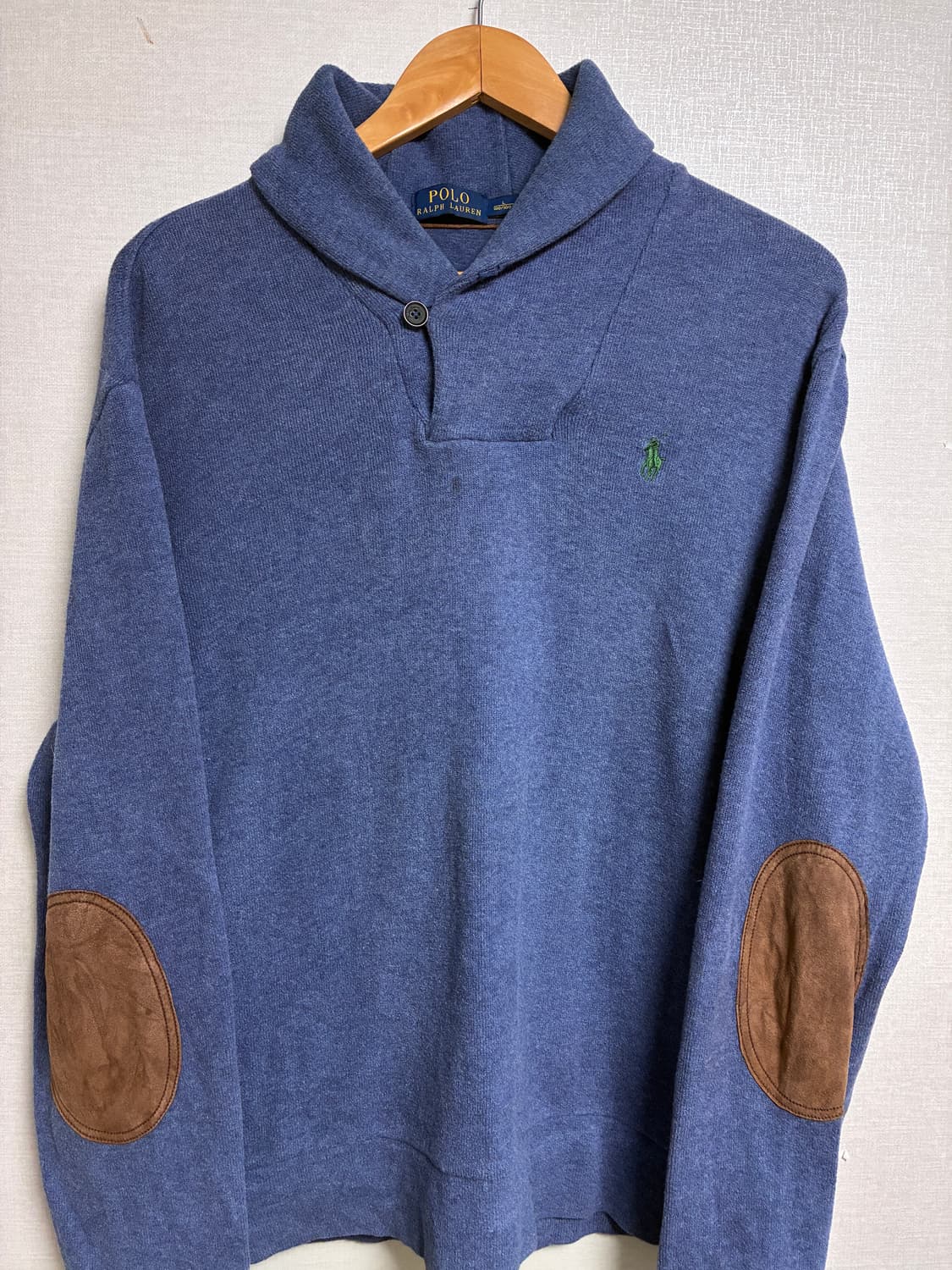 빈티지 폴로 엘보우 패치 니트 ㅣL 상품이미지2