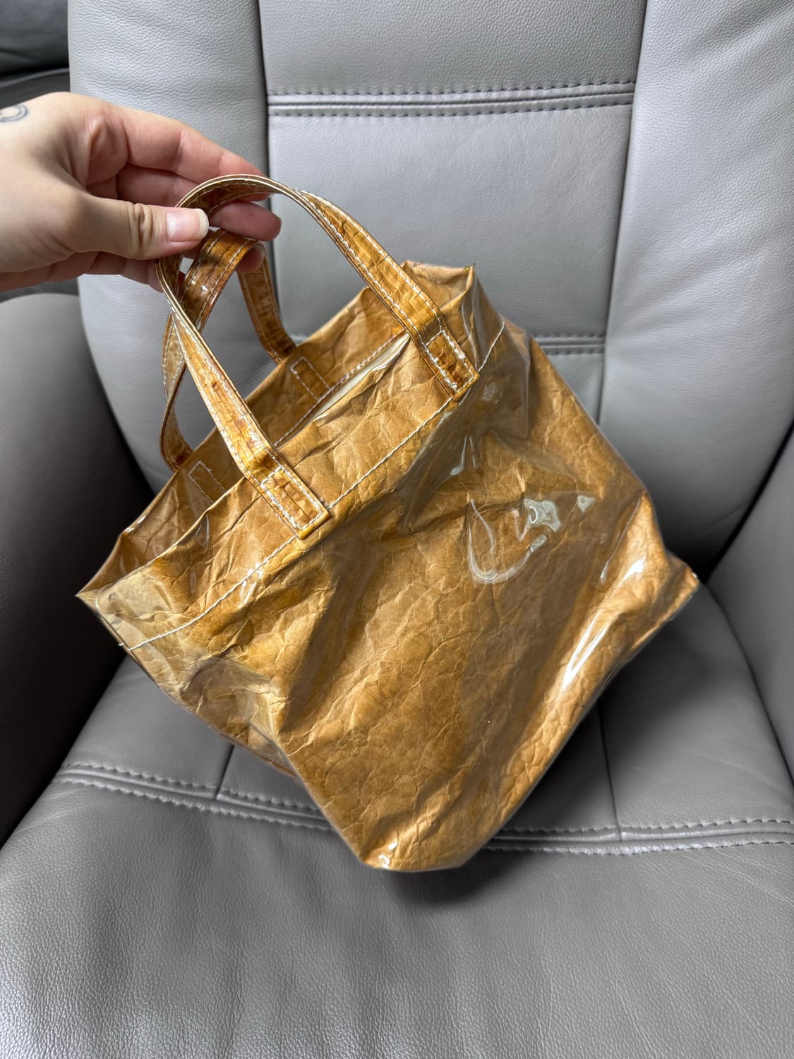 빔즈보이 pvc 에코백 베이지 상품이미지3