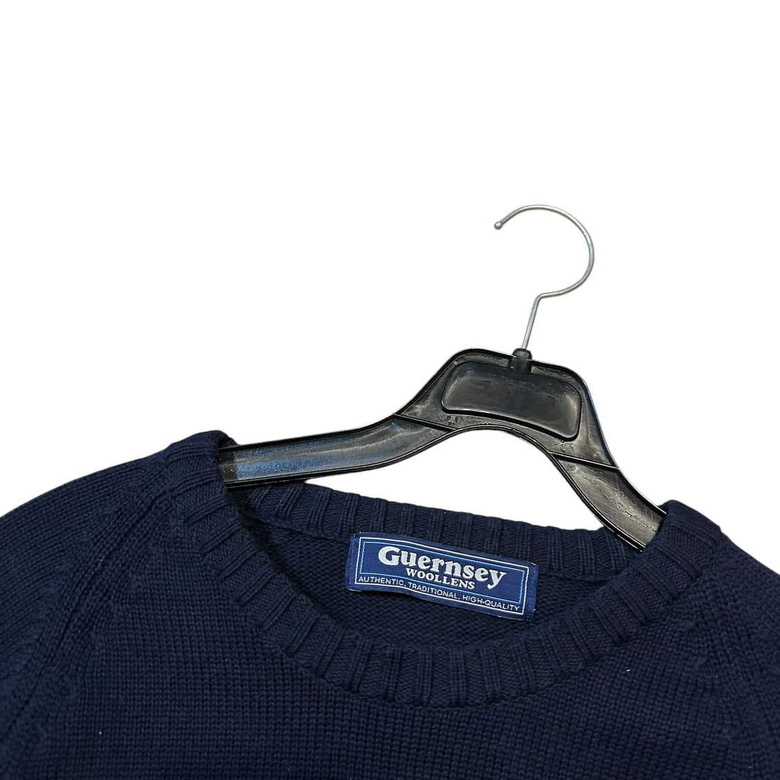 건지울른스 코튼 네이비 크루넥 니트 상품이미지3