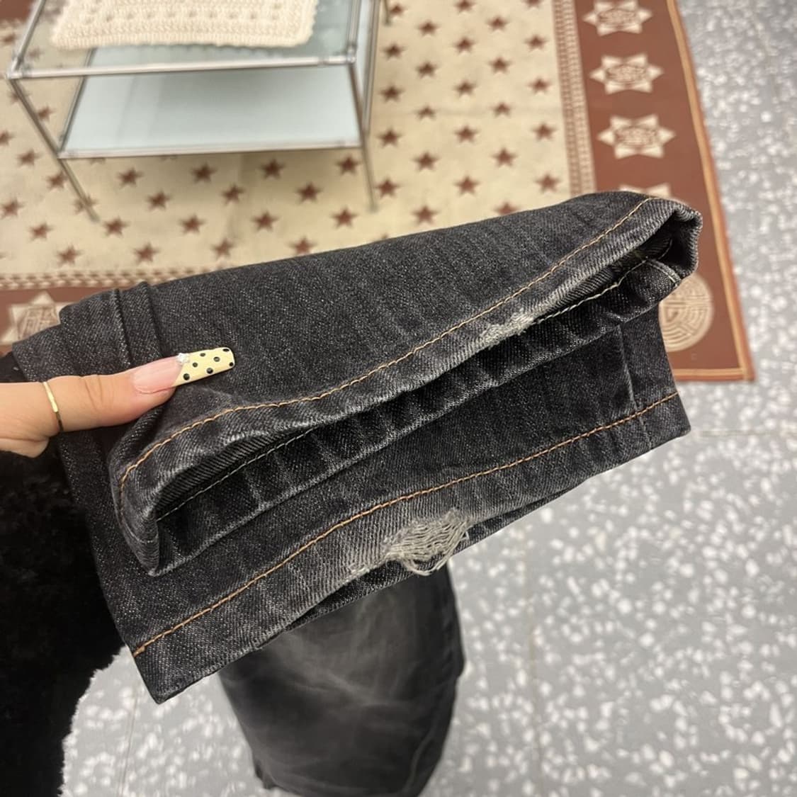 리바이스 523 빈티지 모던 캐주얼 워싱 데님팬츠 34인치 C09807 상품이미지7