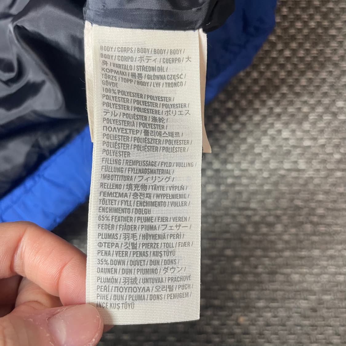 아베크롬비 블루 패딩 조끼 S 상품이미지5