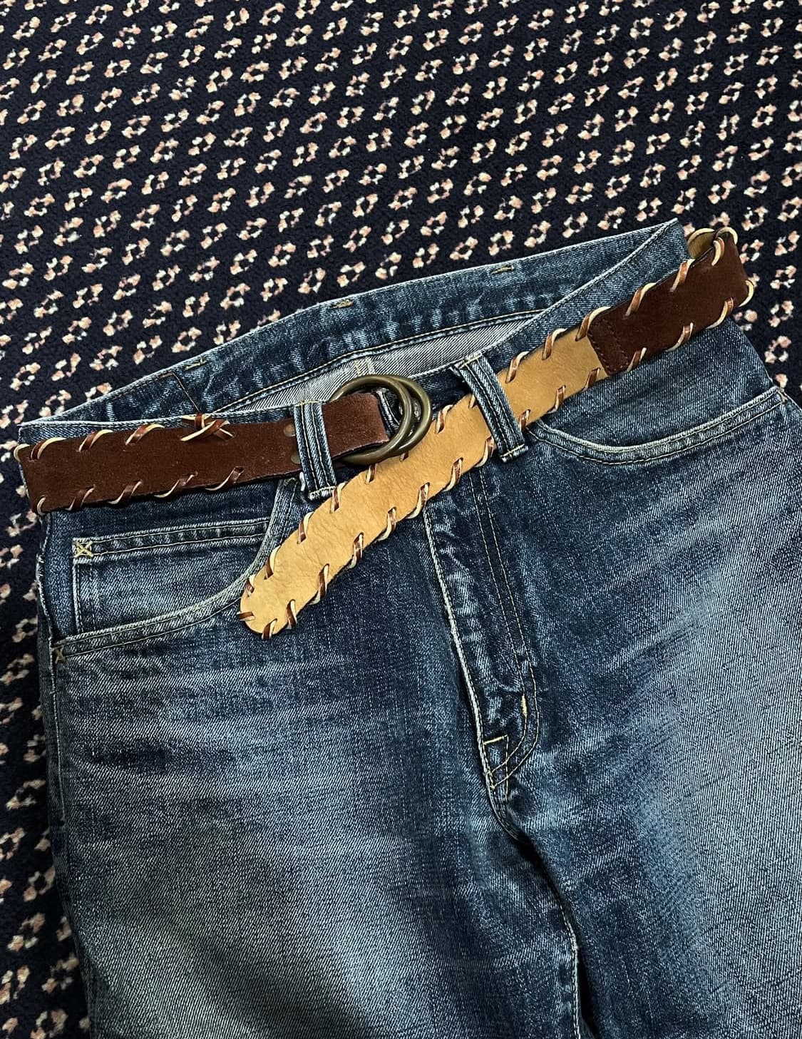 네펜데스 더블 링 레더 벨트 상품이미지2