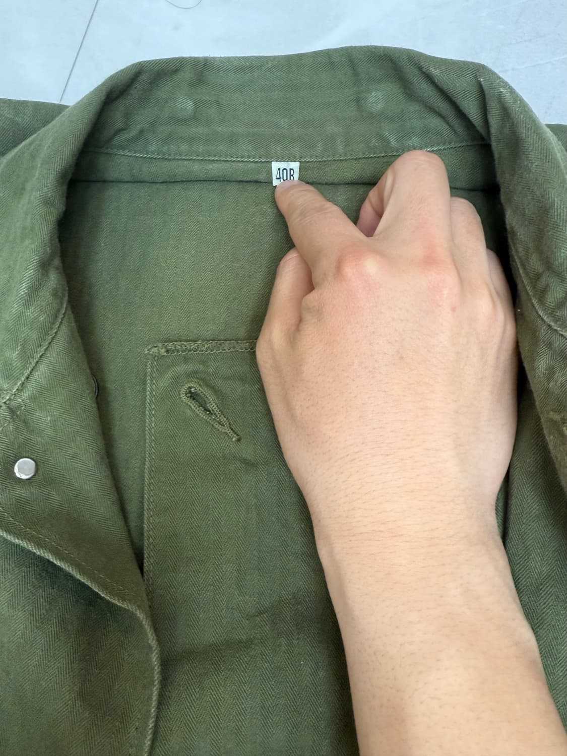 버즈릭슨 m43 hbt 헤링본 자켓 40 ( xl ) 상품이미지10