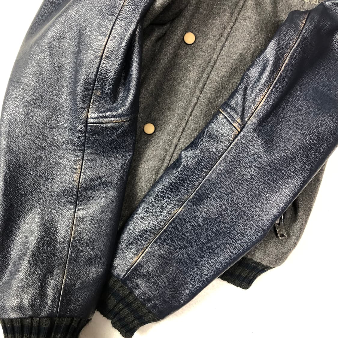 수퍼드라이 재팬 울 레더 바시티자켓  상품이미지6