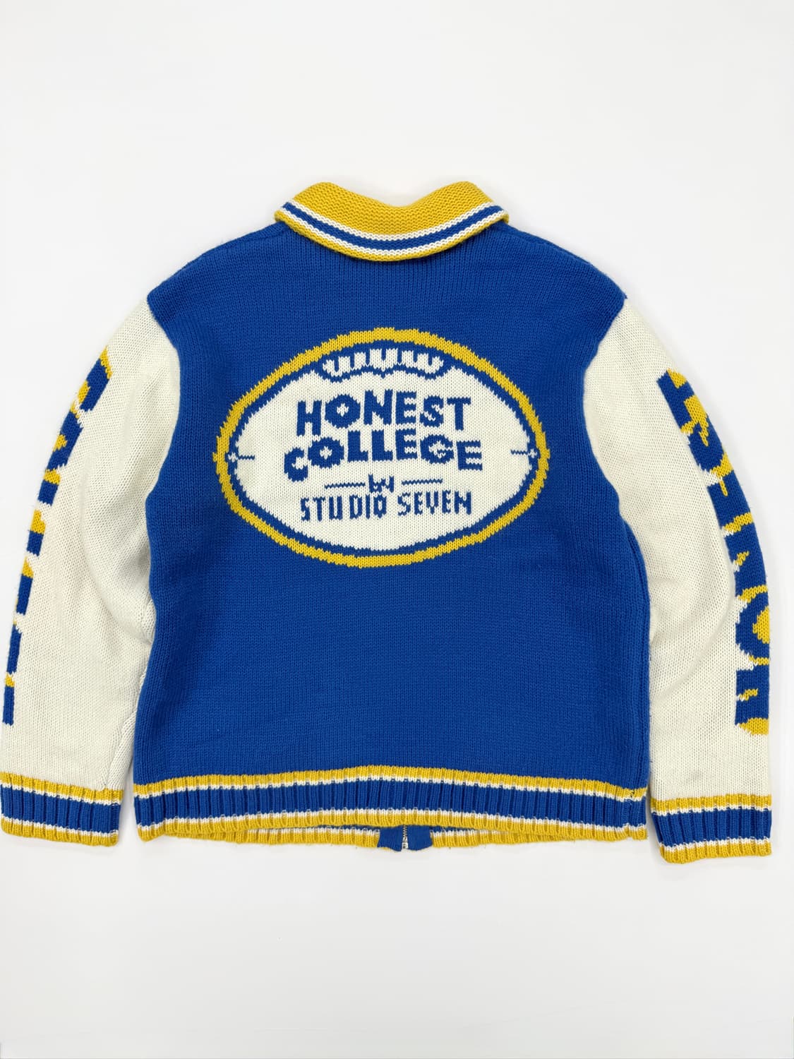 HONEST COLLEGE 울 니트 집업 자켓 상품이미지6